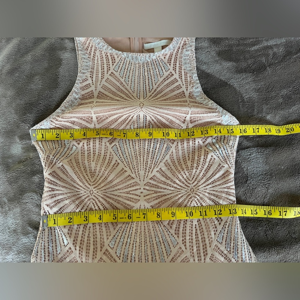 Jonathan Simkhai Metallic Mini Dress Nude size 2 - Picture 12 of 16